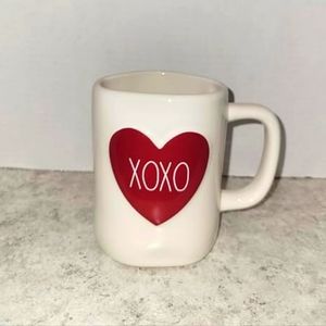 Rae Dunn "XOXO" White/Red Ceramic Mug